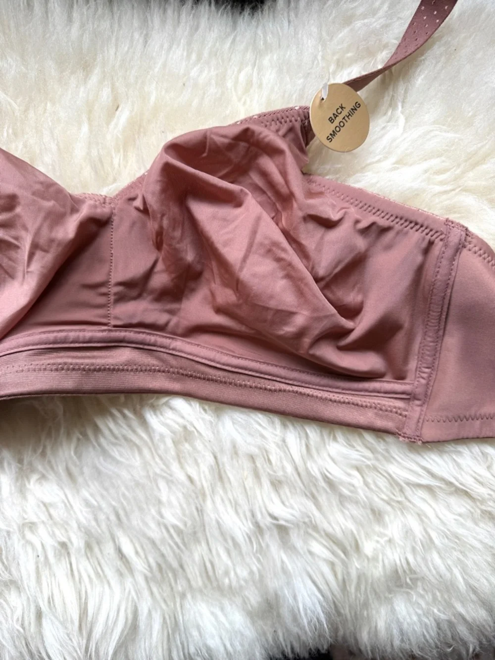 Wacoal NWT Back Appeal Wire-Free Bra in Pink Bronze - 34DD
